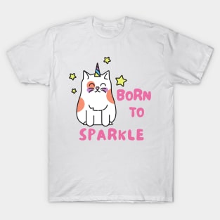 Born to Sparkle Caticorn T-Shirt